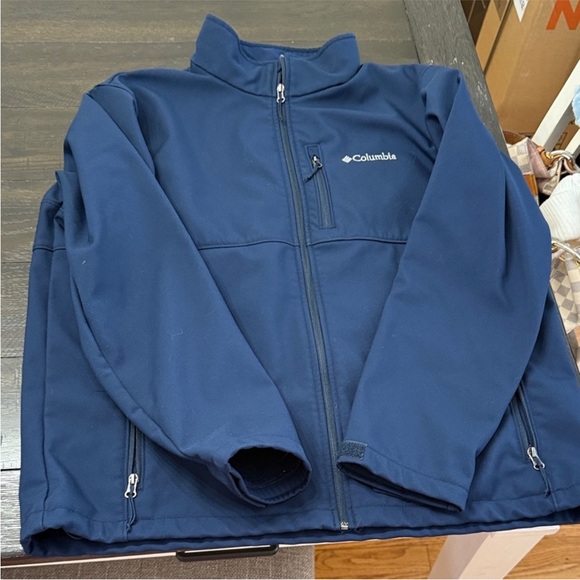 Columbia Other - Columbia Deep Blue Softshell Jacket